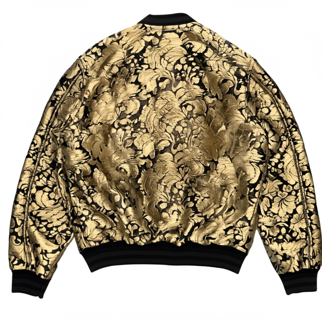 Trinetra Brocade Bomber back view